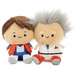 Hallmark : Better Together Back to the Future Doc and Marty McFly Magnetic Plush Pair, 5.5" H - Hallmark : Better Together Back to the Future Doc and Marty McFly Magnetic Plush Pair, 5.5" H