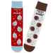 Hallmark : Better Together Milk and Cookies Funny Crew Socks - Hallmark : Better Together Milk and Cookies Funny Crew Socks