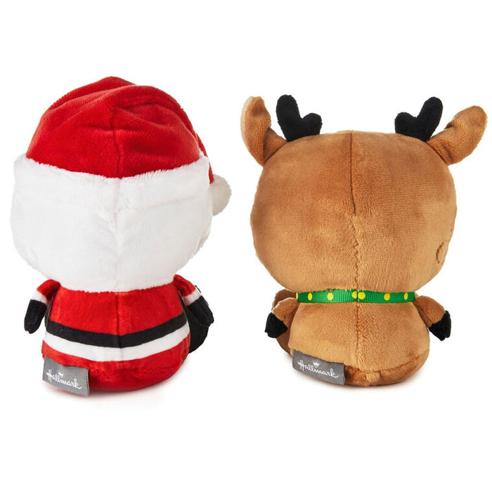 Hallmark : Better Together Santa and Reindeer Magnetic Plush Pair, 5.75" - Hallmark : Better Together Santa and Reindeer Magnetic Plush Pair, 5.75"