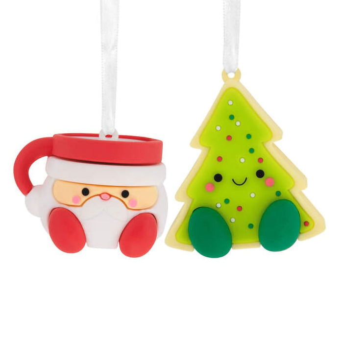 Hallmark : Better Together Santa Milk Mug and Christmas Tree Cookie Magnetic Hallmark Ornaments, Set of 2 - Hallmark : Better Together Santa Milk Mug and Christmas Tree Cookie Magnetic Hallmark Ornaments, Set of 2