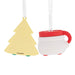 Hallmark : Better Together Santa Milk Mug and Christmas Tree Cookie Magnetic Hallmark Ornaments, Set of 2 - Hallmark : Better Together Santa Milk Mug and Christmas Tree Cookie Magnetic Hallmark Ornaments, Set of 2