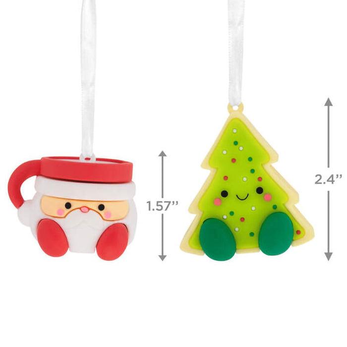 Hallmark : Better Together Santa Milk Mug and Christmas Tree Cookie Magnetic Hallmark Ornaments, Set of 2 - Hallmark : Better Together Santa Milk Mug and Christmas Tree Cookie Magnetic Hallmark Ornaments, Set of 2