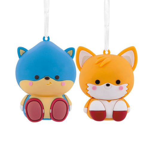 Hallmark : Better Together Sonic the Hedgehog™ and Tails Magnetic Hallmark Ornaments - Set of 2 - Hallmark : Better Together Sonic the Hedgehog™ and Tails Magnetic Hallmark Ornaments - Set of 2