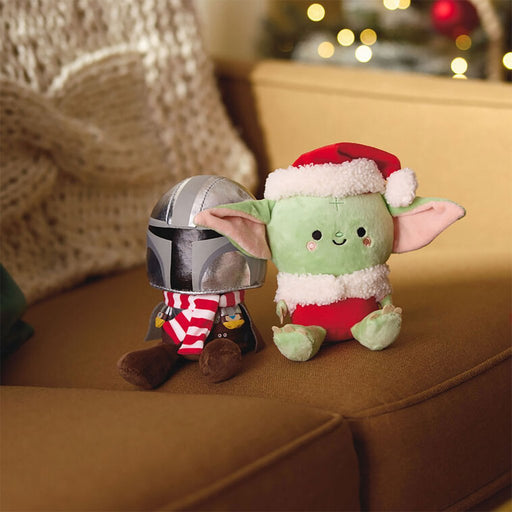 Hallmark : Better Together Star Wars™ The Mandalorian™ and Grogu™ Holiday Magnetic Plush Pair, 5" - Hallmark : Better Together Star Wars™ The Mandalorian™ and Grogu™ Holiday Magnetic Plush Pair, 5"