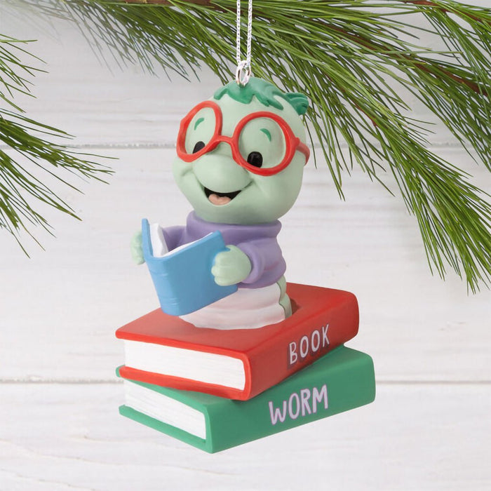 Hallmark : Bookworm Hallmark Ornament - Hallmark : Bookworm Hallmark Ornament