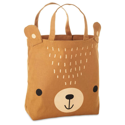 Hallmark : Brown Bear Fabric Gift Bag - Hallmark : Brown Bear Fabric Gift Bag