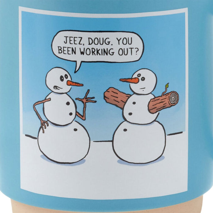 Hallmark : Buff Snowman Funny Holiday Mug, 16 oz. - Hallmark : Buff Snowman Funny Holiday Mug, 16 oz.