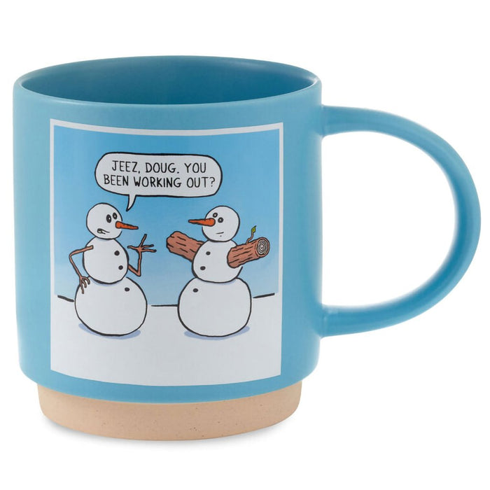 Hallmark : Buff Snowman Funny Holiday Mug, 16 oz. - Hallmark : Buff Snowman Funny Holiday Mug, 16 oz.