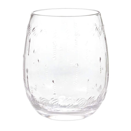 Hallmark : Candles and Frosting Embossed Stemless Wine Glass, 17 oz. - Hallmark : Candles and Frosting Embossed Stemless Wine Glass, 17 oz.