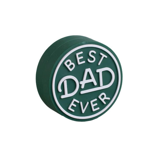Hallmark : Charmers Best Dad Ever Green Silicone Charm - Hallmark : Charmers Best Dad Ever Green Silicone Charm