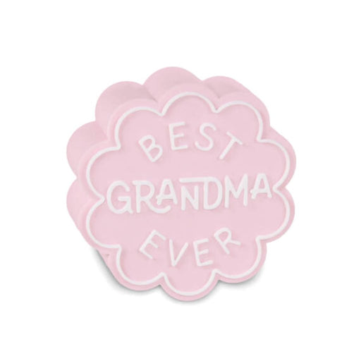 Hallmark : Charmers Best Grandma Ever Pink Silicone Charm - Hallmark : Charmers Best Grandma Ever Pink Silicone Charm