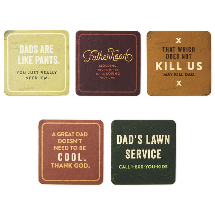 Hallmark : Cheers to a Great Dad Coaster Book - Hallmark : Cheers to a Great Dad Coaster Book