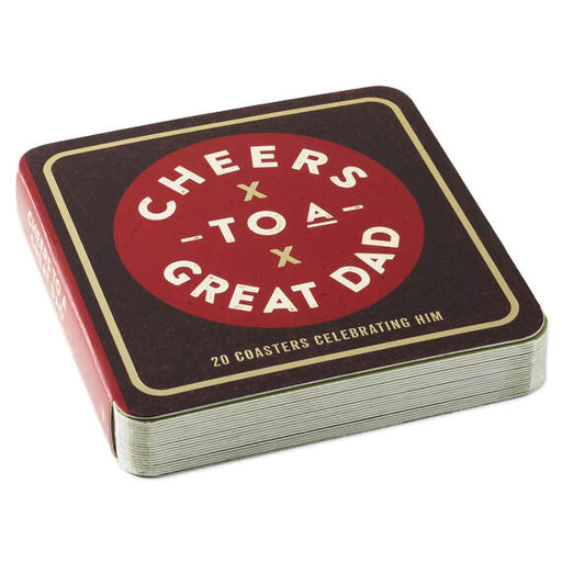 Hallmark : Cheers to a Great Dad Coaster Book - Hallmark : Cheers to a Great Dad Coaster Book