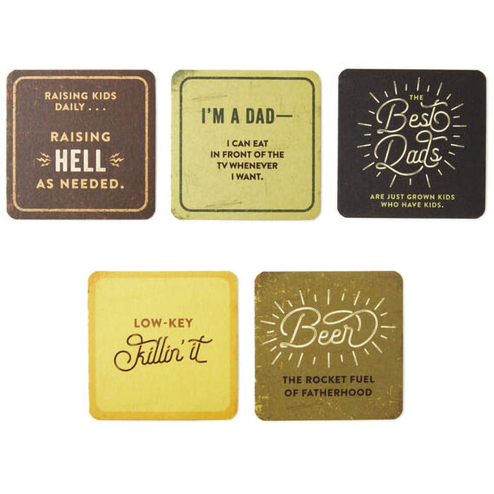 Hallmark : Cheers to a Great Dad Coaster Book - Hallmark : Cheers to a Great Dad Coaster Book