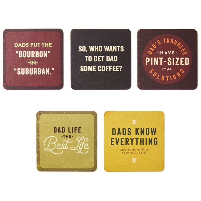 Hallmark : Cheers to a Great Dad Coaster Book - Hallmark : Cheers to a Great Dad Coaster Book