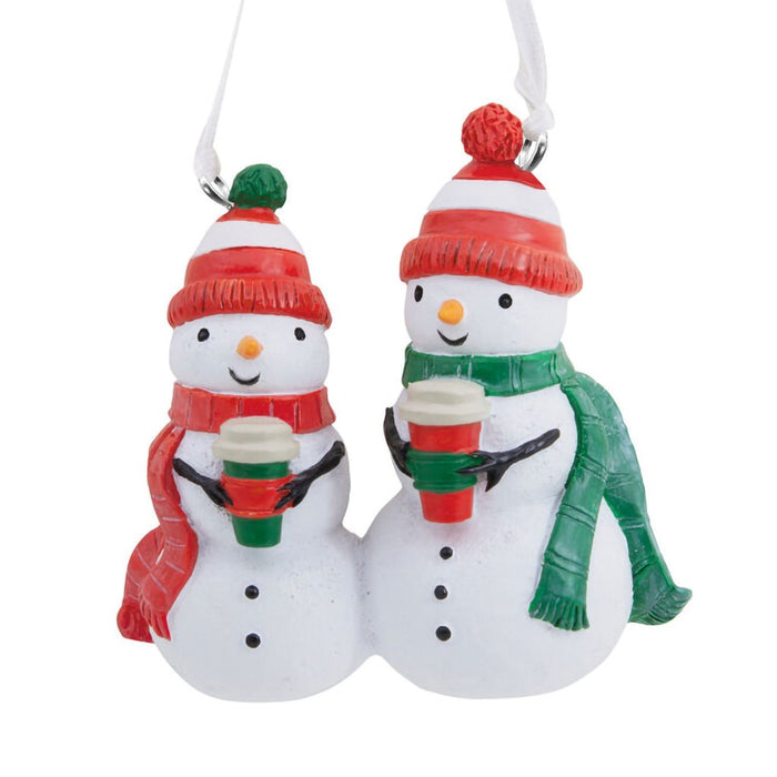 Hallmark : Coffee With Snowman Friends Hallmark Ornament - Hallmark : Coffee With Snowman Friends Hallmark Ornament