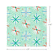 Hallmark : Colorful Snowflakes on Mint Dinner Napkins, Pack of 20 - Hallmark : Colorful Snowflakes on Mint Dinner Napkins, Pack of 20