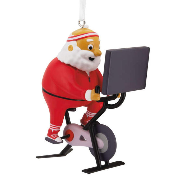 Hallmark : Cycling Santa Hallmark Ornament - Hallmark : Cycling Santa Hallmark Ornament