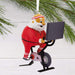 Hallmark : Cycling Santa Hallmark Ornament - Hallmark : Cycling Santa Hallmark Ornament