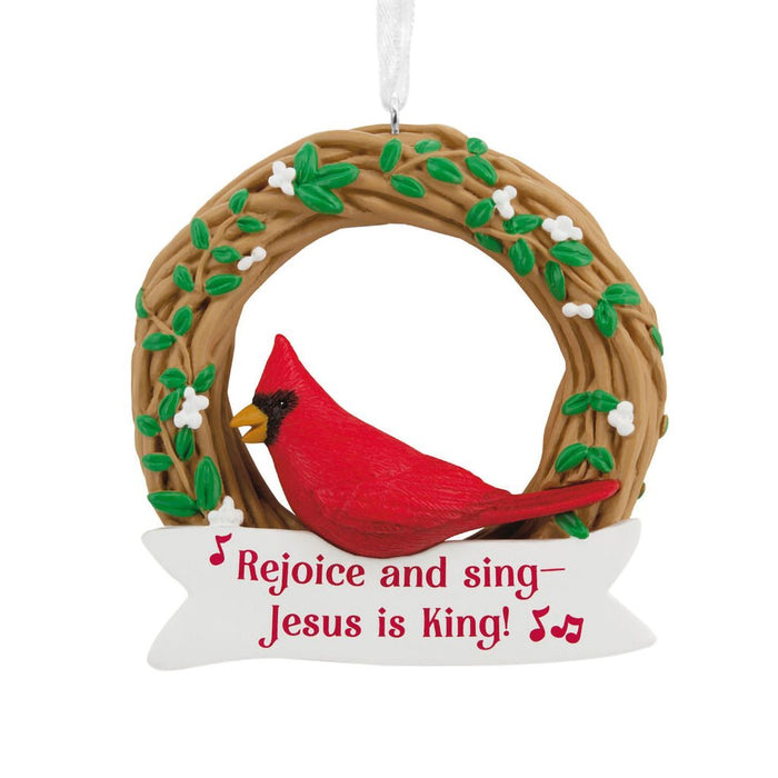 Hallmark : DaySpring Cardinal on Wreath Hallmark Ornament - Hallmark : DaySpring Cardinal on Wreath Hallmark Ornament