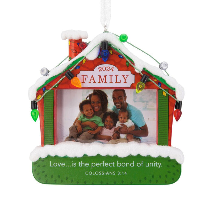 Hallmark : DaySpring Family Religious 2024 Photo Frame Hallmark Ornament - Hallmark : DaySpring Family Religious 2024 Photo Frame Hallmark Ornament