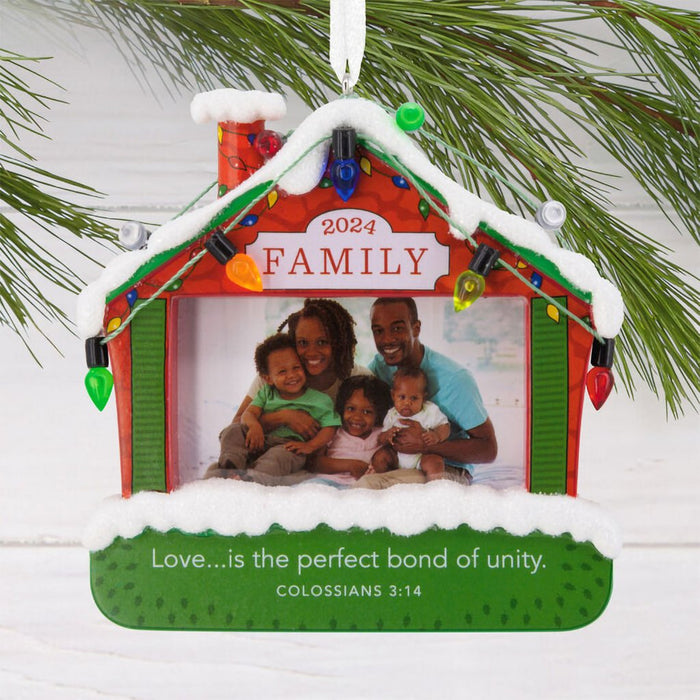 Hallmark : DaySpring Family Religious 2024 Photo Frame Hallmark Ornament - Hallmark : DaySpring Family Religious 2024 Photo Frame Hallmark Ornament