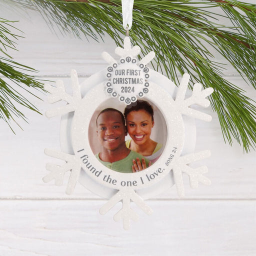 Hallmark : DaySpring Our First Christmas Religious 2024 Photo Frame Hallmark Ornament - Hallmark : DaySpring Our First Christmas Religious 2024 Photo Frame Hallmark Ornament