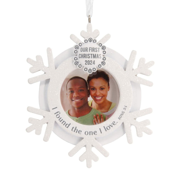 Hallmark : DaySpring Our First Christmas Religious 2024 Photo Frame Hallmark Ornament - Hallmark : DaySpring Our First Christmas Religious 2024 Photo Frame Hallmark Ornament