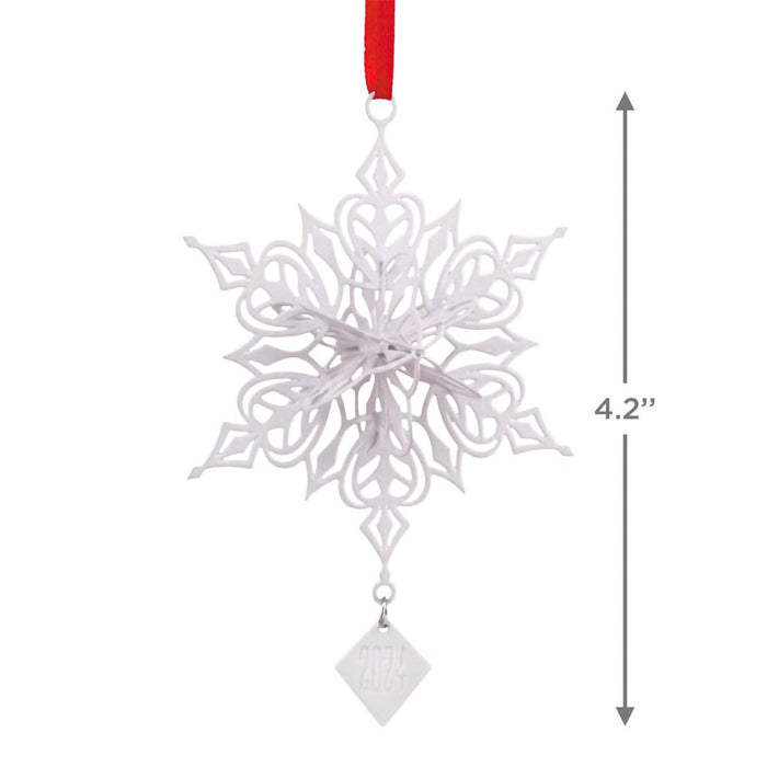 Hallmark : Dimensional Snowflake 2024 Hallmark Ornament - Hallmark : Dimensional Snowflake 2024 Hallmark Ornament