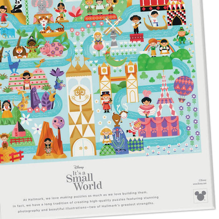 Hallmark : Disney It's a Small World Map 1000 - Piece Jigsaw Puzzle - Hallmark : Disney It's a Small World Map 1000 - Piece Jigsaw Puzzle