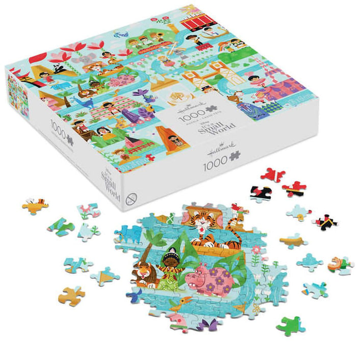 Hallmark : Disney It's a Small World Map 1000 - Piece Jigsaw Puzzle - Hallmark : Disney It's a Small World Map 1000 - Piece Jigsaw Puzzle