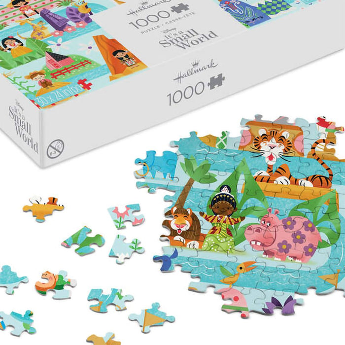 Hallmark : Disney It's a Small World Map 1000 - Piece Jigsaw Puzzle - Hallmark : Disney It's a Small World Map 1000 - Piece Jigsaw Puzzle