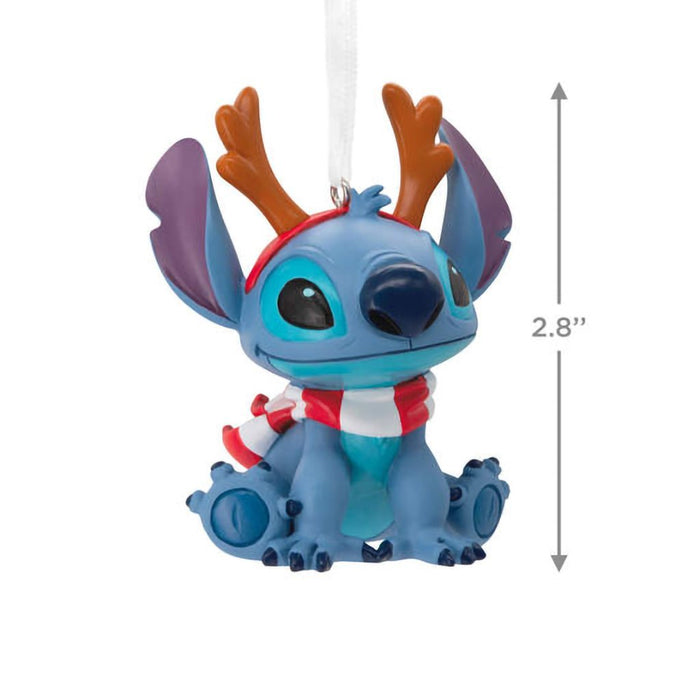 Hallmark : Disney Lilo & Stitch Reindeer Stitch Hallmark Ornament - Hallmark : Disney Lilo & Stitch Reindeer Stitch Hallmark Ornament