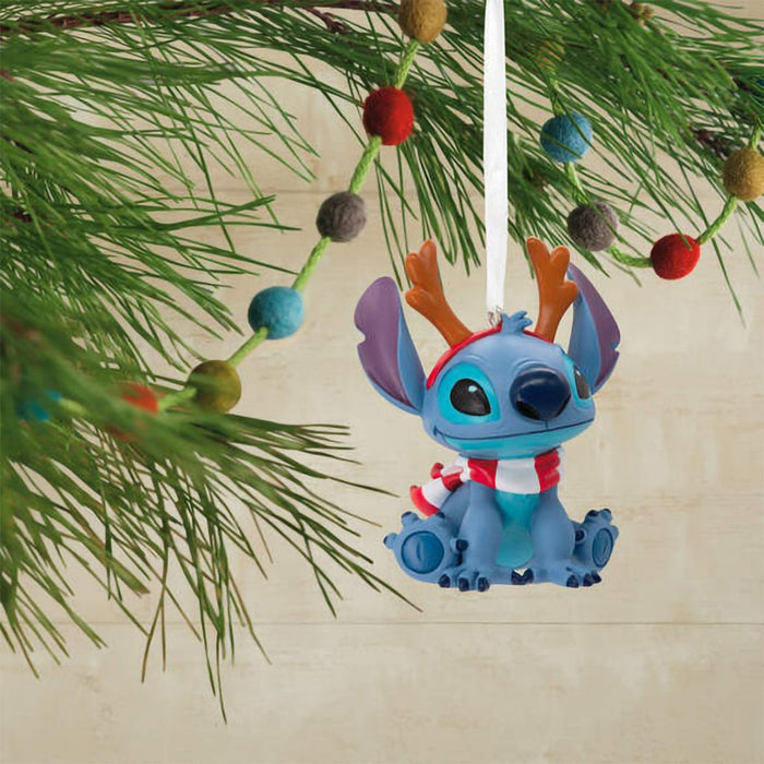 Hallmark : Disney Lilo & Stitch Reindeer Stitch Hallmark Ornament - Hallmark : Disney Lilo & Stitch Reindeer Stitch Hallmark Ornament