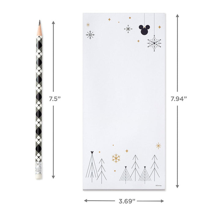 Hallmark : Disney Mickey Mouse Christmas List Pad With Pencil - Hallmark : Disney Mickey Mouse Christmas List Pad With Pencil