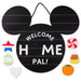 Hallmark : Disney Mickey Mouse Ears Welcome Sign With Seasonal Decorations - Hallmark : Disney Mickey Mouse Ears Welcome Sign With Seasonal Decorations