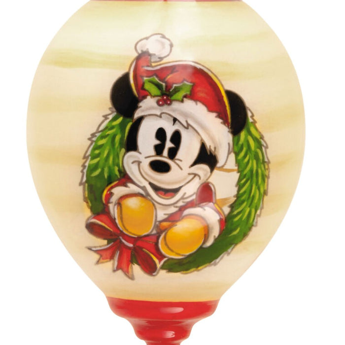 Hallmark : Disney Ne'Qwa Art® Mickey Mouse Hand - Painted Glass Ornament - Hallmark : Disney Ne'Qwa Art® Mickey Mouse Hand - Painted Glass Ornament