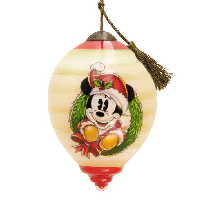 Hallmark : Disney Ne'Qwa Art® Mickey Mouse Hand - Painted Glass Ornament - Hallmark : Disney Ne'Qwa Art® Mickey Mouse Hand - Painted Glass Ornament