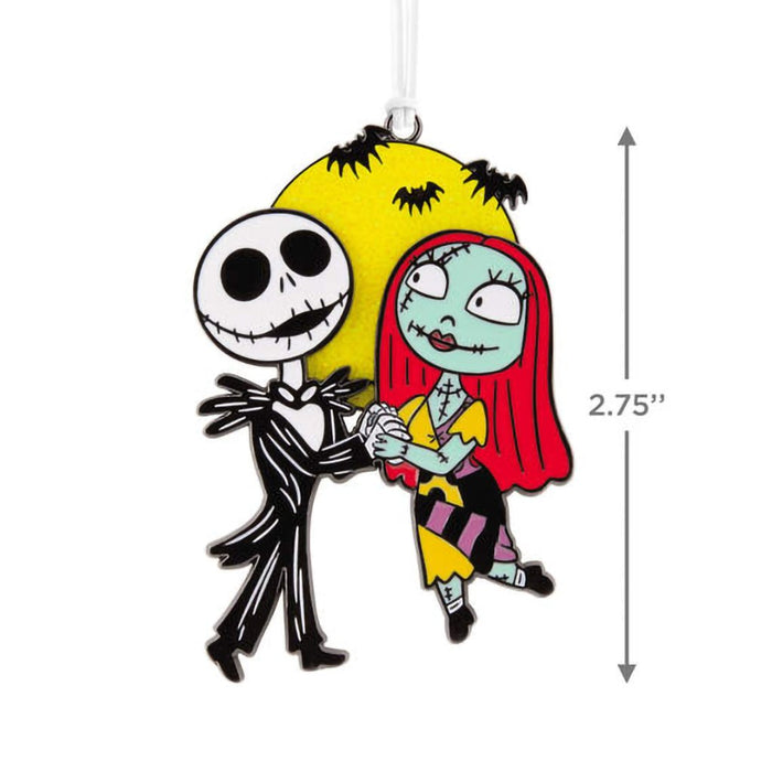 Hallmark : Disney Tim Burton's The Nightmare Before Christmas Jack and Sally Moving Metal Hallmark Ornament - Hallmark : Disney Tim Burton's The Nightmare Before Christmas Jack and Sally Moving Metal Hallmark Ornament