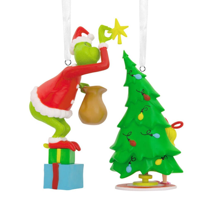 Hallmark : Dr. Seuss's How the Grinch Stole Christmas!™ Grinch and Cindy - Lou Who Hallmark Ornaments, Set of 2 - Hallmark : Dr. Seuss's How the Grinch Stole Christmas!™ Grinch and Cindy - Lou Who Hallmark Ornaments, Set of 2