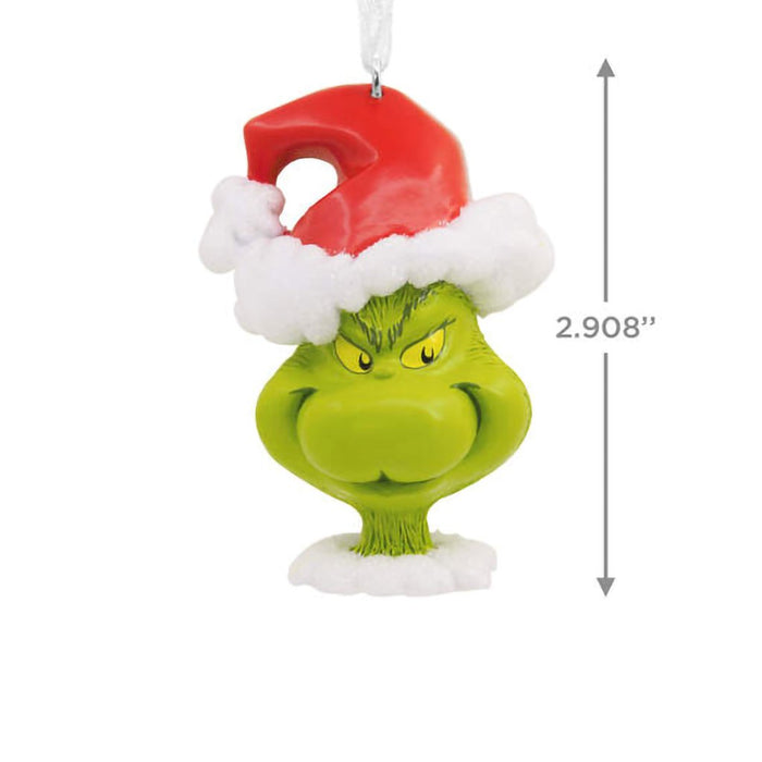 Hallmark : Dr. Seuss's How the Grinch Stole Christmas!™ Grinch in Santa Hat Hallmark Ornament - Hallmark : Dr. Seuss's How the Grinch Stole Christmas!™ Grinch in Santa Hat Hallmark Ornament