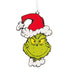 Hallmark : Dr. Seuss's How the Grinch Stole Christmas!™ Grinch in Santa Hat Moving Metal Hallmark Ornament - Hallmark : Dr. Seuss's How the Grinch Stole Christmas!™ Grinch in Santa Hat Moving Metal Hallmark Ornament