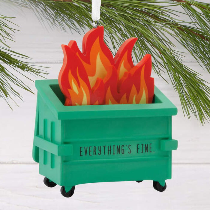 Hallmark : Dumpster Fire Hallmark Ornament - Hallmark : Dumpster Fire Hallmark Ornament