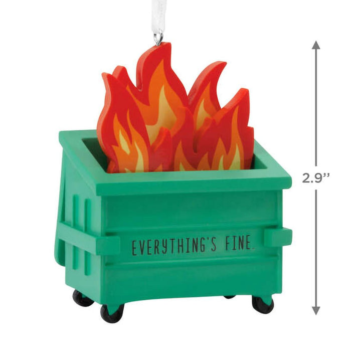 Hallmark : Dumpster Fire Hallmark Ornament - Hallmark : Dumpster Fire Hallmark Ornament