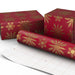 Hallmark : Elegant Gold Snowflakes on Red Holiday Wrapping Paper Roll, 22.5 sq. ft. - Hallmark : Elegant Gold Snowflakes on Red Holiday Wrapping Paper Roll, 22.5 sq. ft.