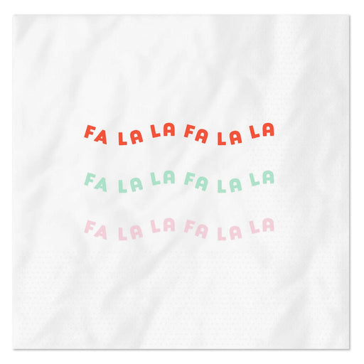 Hallmark : “Fa La La” Holiday Cocktail Napkins, Pack of 20 - Hallmark : “Fa La La” Holiday Cocktail Napkins, Pack of 20