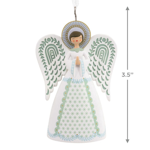 Hallmark : Folk Art Angel Hallmark Ornament - Hallmark : Folk Art Angel Hallmark Ornament