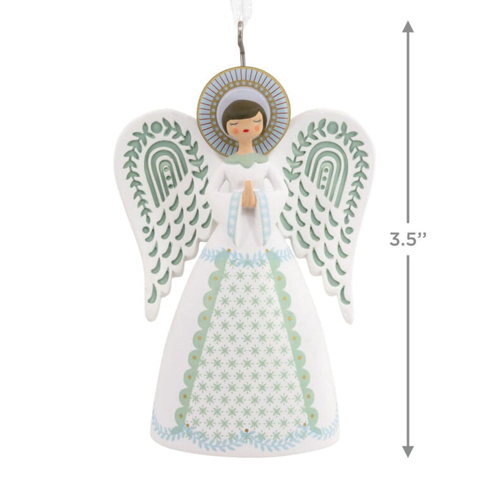 Hallmark : Folk Art Angel Hallmark Ornament - Hallmark : Folk Art Angel Hallmark Ornament