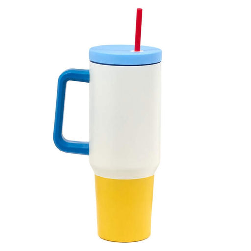 Hallmark : Friends "Happiness Is" Insulated Travel Cup With Handle, 42 oz. - Hallmark : Friends "Happiness Is" Insulated Travel Cup With Handle, 42 oz.