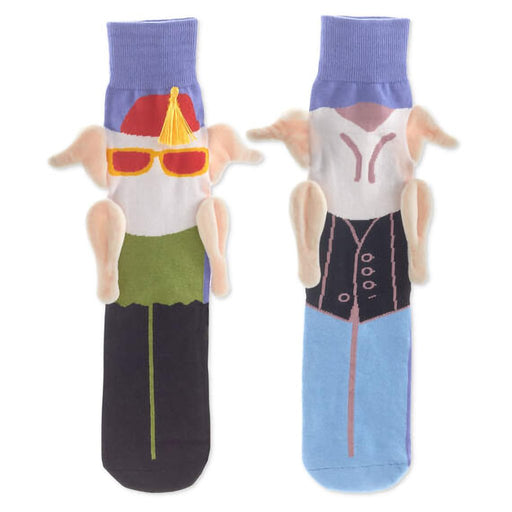 Hallmark : Friends Turkey Head Monica and Joey Novelty Socks - Hallmark : Friends Turkey Head Monica and Joey Novelty Socks